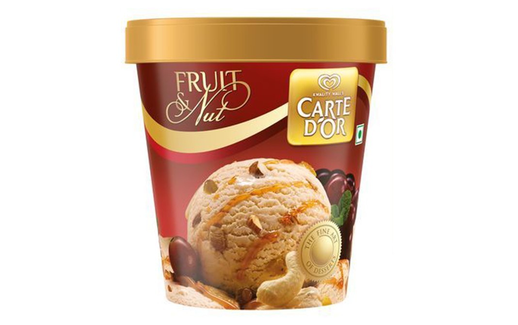 Kwality Walls Fruit & Nut Carte D'or    Cup  750 millilitre